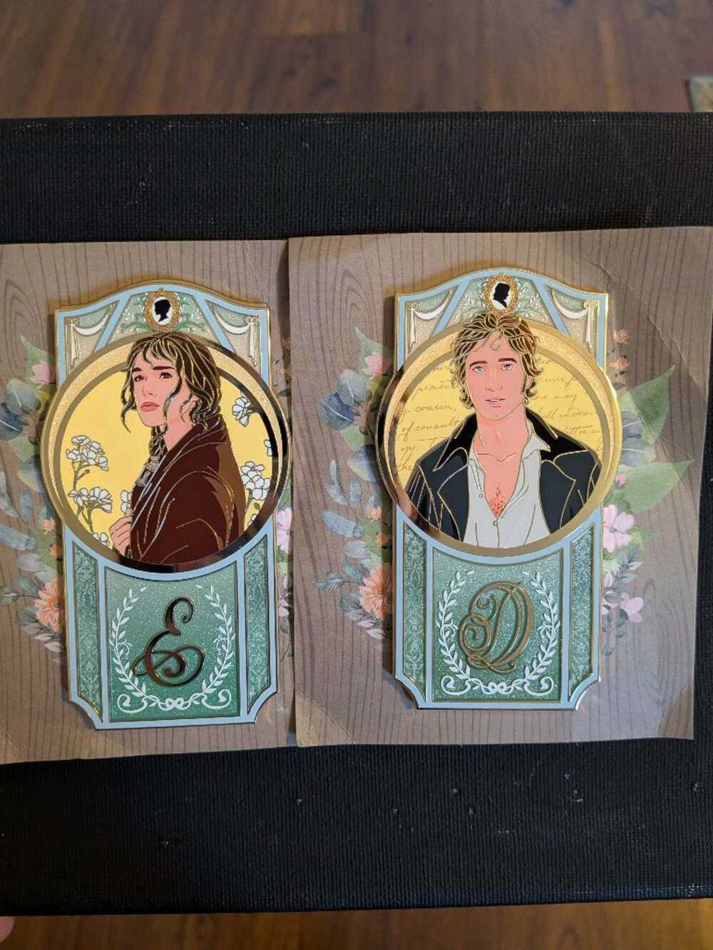Elizabeth and Darcy Banner fantasy pins